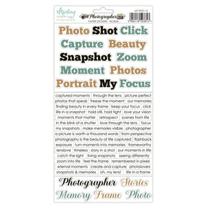 Mintay - Photographer Paper Stickers - Words