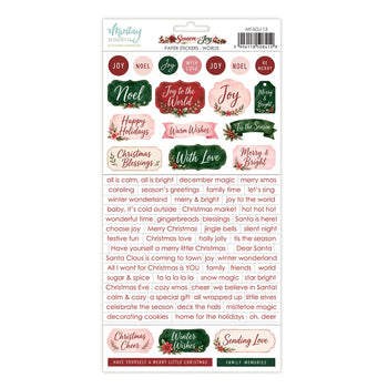 Mintay - Season of Joy Paper Stickers - Words