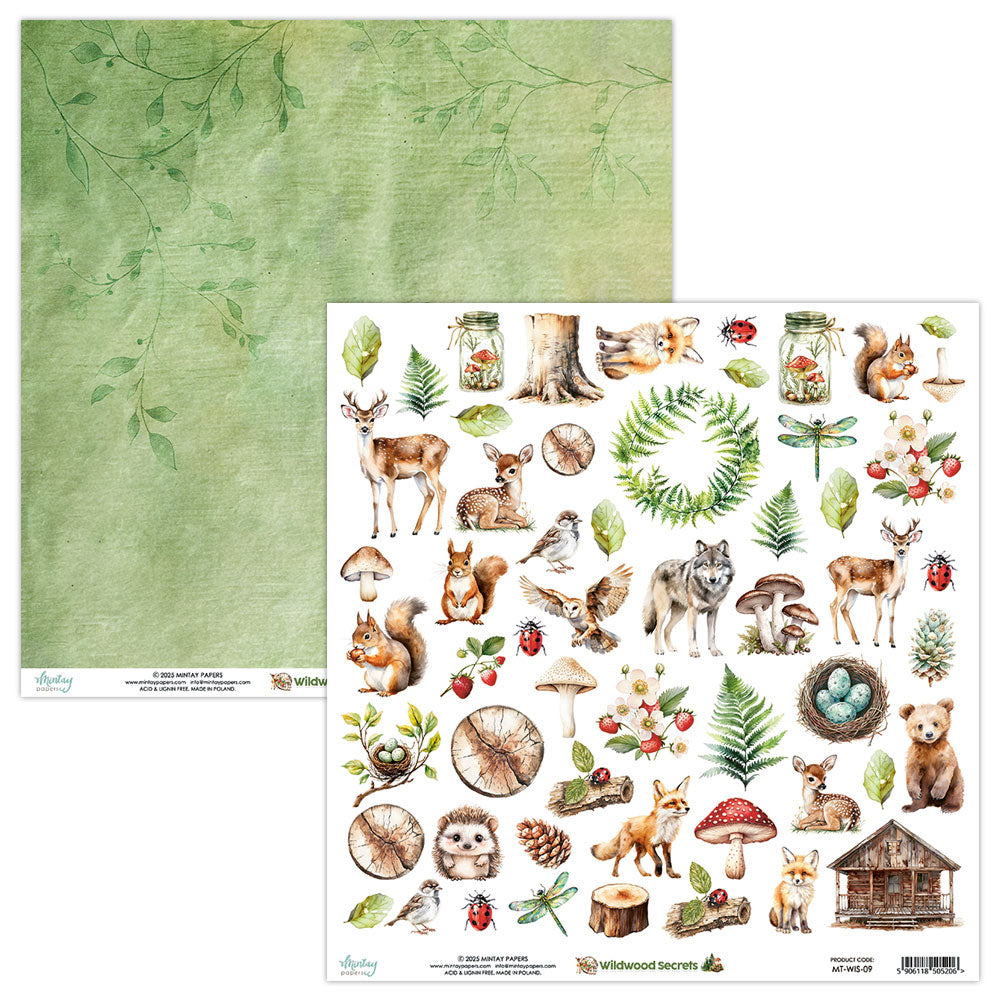Mintay - Wildwood Secrets - 09 Fussy Cutting Sheet
