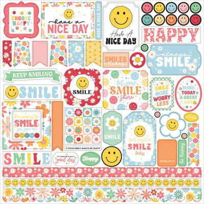 Echo Park - Have a Nice Day 12x12 Cardstock Element Sticker Sheet