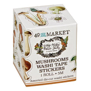 49 and Market - Nature Study Washi Sticker Roll - Mushrooms