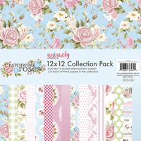 Uniquely Creative - Patchwork Roses 12x12 Collection Pack