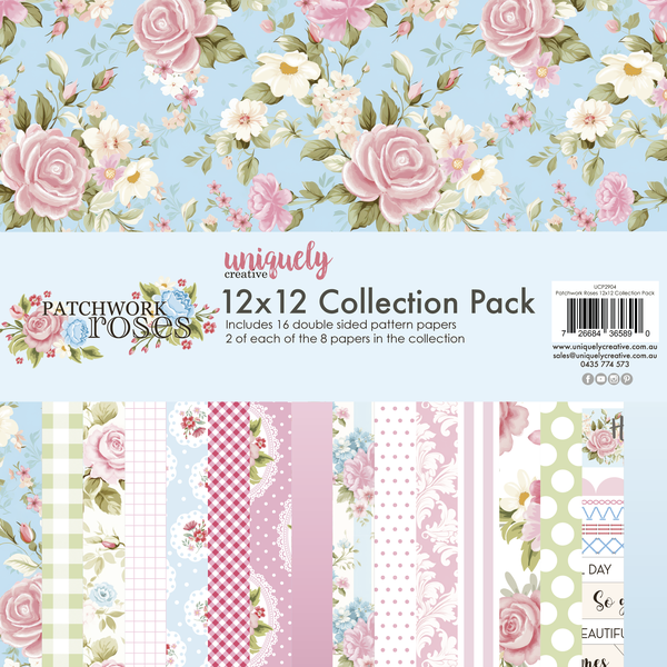 Uniquely Creative - Patchwork Roses 12x12 Collection Pack