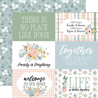 Echo Park - Our Happy Place Paper - 6X4 Journaling Cards