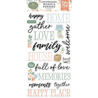 Echo Park - Our Happy Place Chipboard Words & Phrases Stickers 6x13"