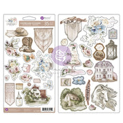 Prima - Bohemian Heart Chipboard Stickers 35/Pkg