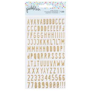 Pebbles All The Cake Puffy Stickers 4"X6" 120/Pkg