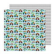 Pebbles - Cool Boy Pattern Paper - Monster Truck