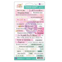 Prima - Postcards from Paradise Chipboard Stickers 49/Pkg