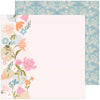Pinkfresh - Lovely Blooms 12x12 Paper -Bloom Brightly