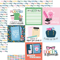 Echo Park - Plan On It Paper - 4X4 Journaling Cards