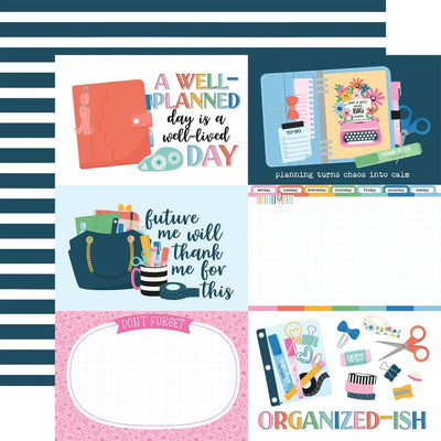 Echo Park - Plan On It Paper - 6X4 Journaling Cards