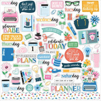 Echo Park - Plan On It Element Sticker Sheet 12x12