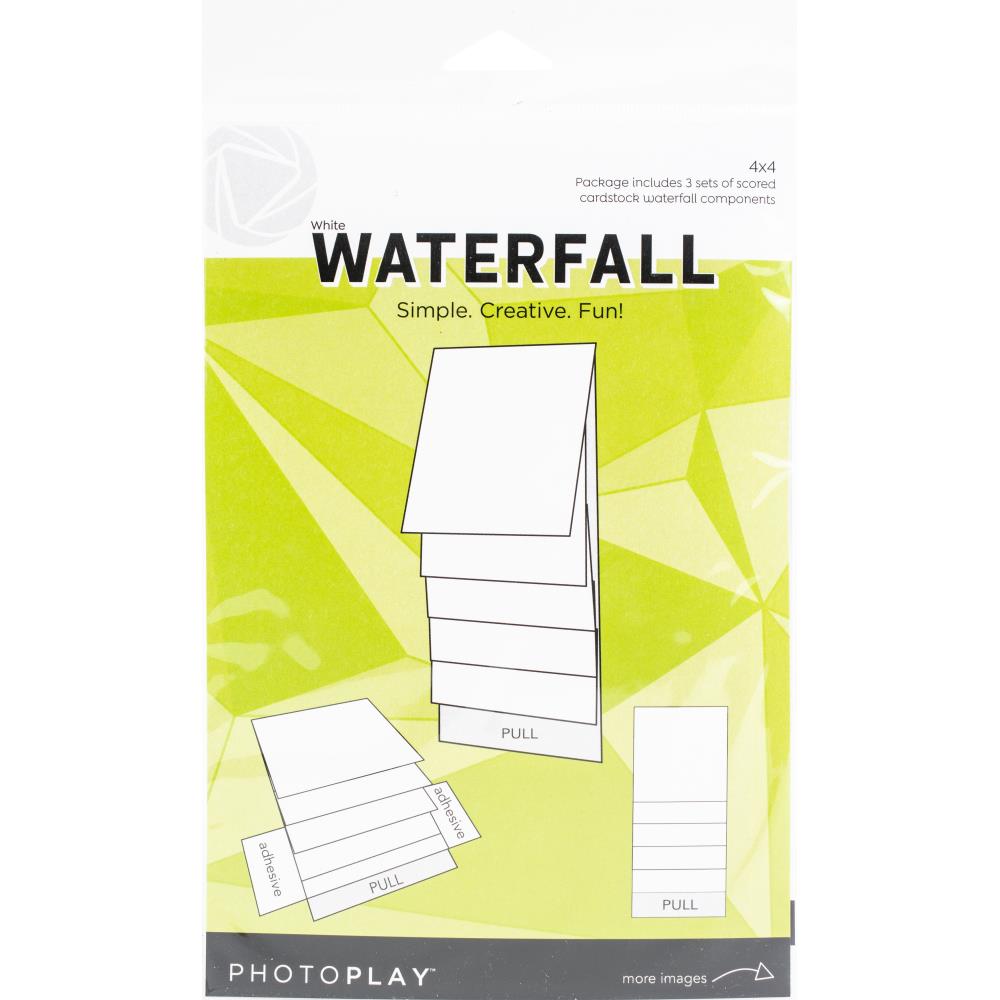 Photo Play Maker's Series - 4"X4" Mechanical Waterfall - White 3/Pkg