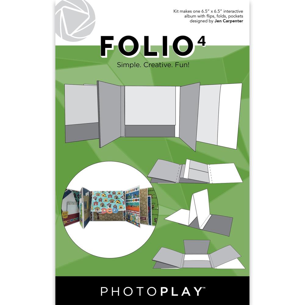 Photo Play Maker's Series - 6.5"X6.5" Folio #4 - White