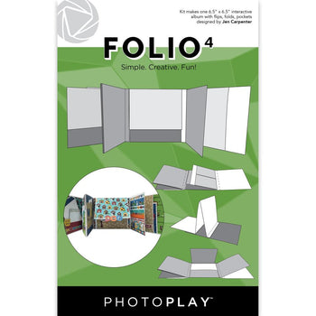 Photo Play Maker's Series - 6.5"X6.5" Folio #4 - White