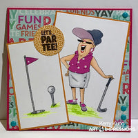 Art Impressions - Par-Tee Golfers Stamp Set