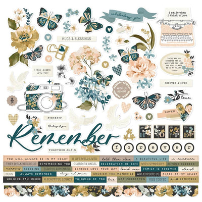 Simple Stories - Remember Cardstock Stickers 12