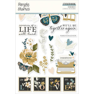 Simple Stories - Remember Sticker Book 12/Sheets