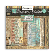 Stamperia Fortune Land of the Pharohs - Backgrounds Paper Pad 12"X12" 10/Pkg