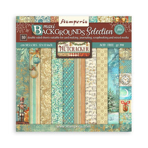 Stamperia - The Nutcracker 12x12 Maxi Background Selection