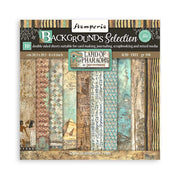 Stamperia Fortune Land of the Pharohs - Backgrounds Paper Pad 8"X8" 10/Pkg