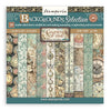 Stamperia - Gardens of Time Backgrounds Double-Sided Paper Pad 8"X8" 10/Pkg