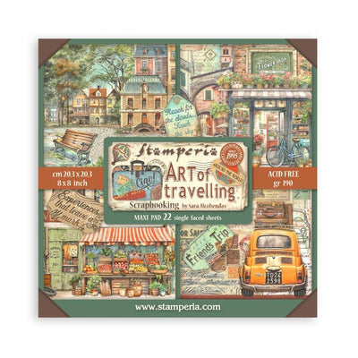 Stamperia - Art of Travelling Single-Sided Paper Pad 8