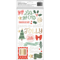 Mittens & Mistletoe Thickers Stickers 99/Pkg - All Is Bright