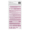 American Crafts - Life Of The Party Collection - Thickers - Alpha - Pink Glitter