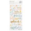 American Crafts - Sunny Blooms Phrase Thickers Stickers 80/Pkg