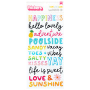 American Crafts  Fun In The Sun Thickers Stickers 148/Pkg
