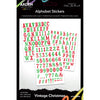 Arden Creative Studio - Vintage Christmas Alphabet Stickers