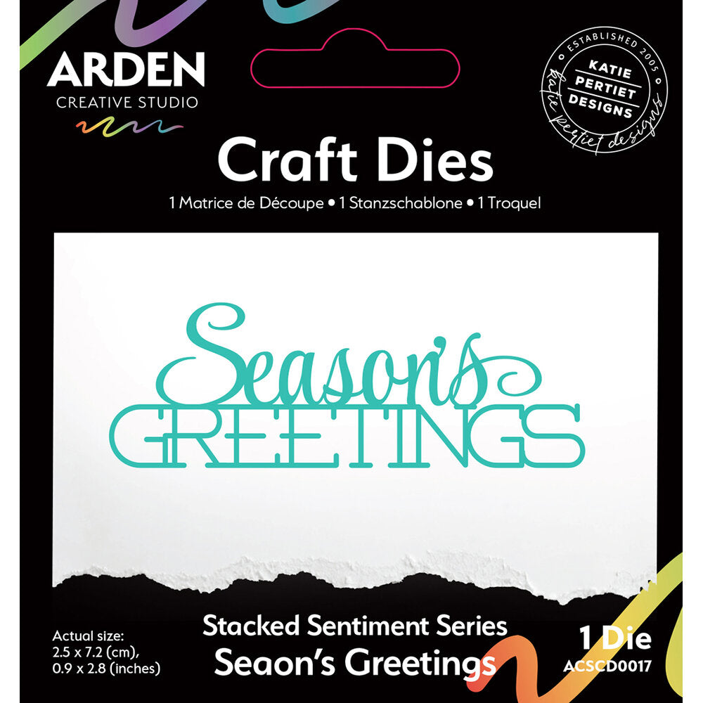 Arden Creative Studio - Stacked Sentiment Series - Season's Greetings 1/Pkg