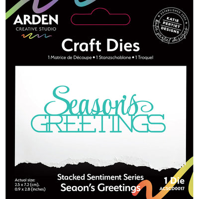 Arden Creative Studio - Stacked Sentiment Series - Season's Greetings 1/Pkg