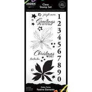 Arden Creative Studio - Marker Series - Festive Elements Clear Stamp Set 25/Pkg