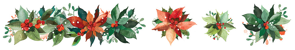 Arden Creative Studio - Season of Joy Poinsettia Kiss-Cut PET Tape