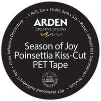 Arden Creative Studio - Season of Joy Poinsettia Kiss-Cut PET Tape