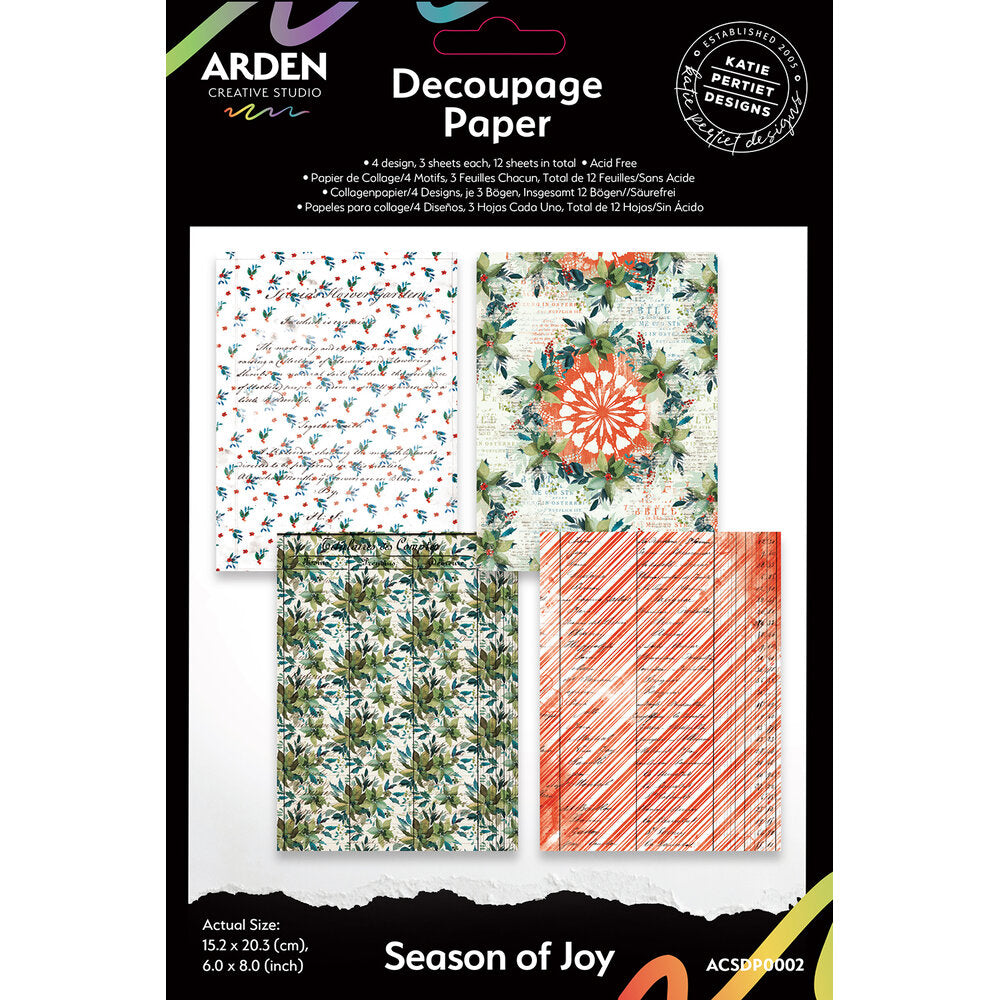 Arden Creative Studio - Season of Joy Decoupage Paper
