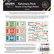 Arden Creative Studio - Season of Joy Page Makers Ephemera Pack 79/Pkg
