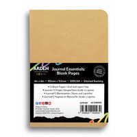 Arden Creative Studio - Journal Essentials Collection - 4 x 6 Blank Pages - Stitched Journal