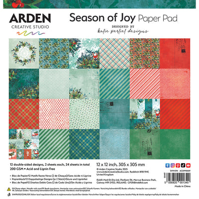 Arden Creative Studio - Season of Joy 12x12 Patterned Paper Pad