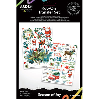 Arden Creative Studio - Season of Joy Rub-on Transfer Set