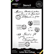 Arden Creative Studio - Maker Series Collection - Stencil - Letter Box Collage