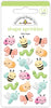 Doodlebug - Butterfly Kisses Sprinkles Adhesive Glossy Enamel Shapes - Bitty Bugs 18/Pkg