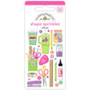 Doodlebug - Color Me Crafty Enamel Shape Sprinkles - Crafty Girl