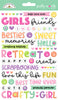 Doodlebug - Color Me Crafty Puffy Stickers - Words