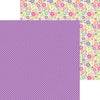 Doodlebug - Color Me Crafty Paper - Plaid It's Purple