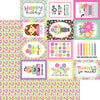 Doodlebug - Color Me Crafty Paper - Bitty Blossoms