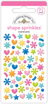 Doodlebug - Cupcakes & Candles Shape Sprinkles - Surprise Party